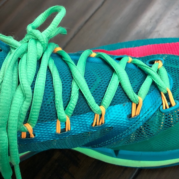 Nike Men's KD VI Elite 'Hero Pack' Turbo Green/Vivid Pink/Nightshade 642838-300 - Picture 12 of 15